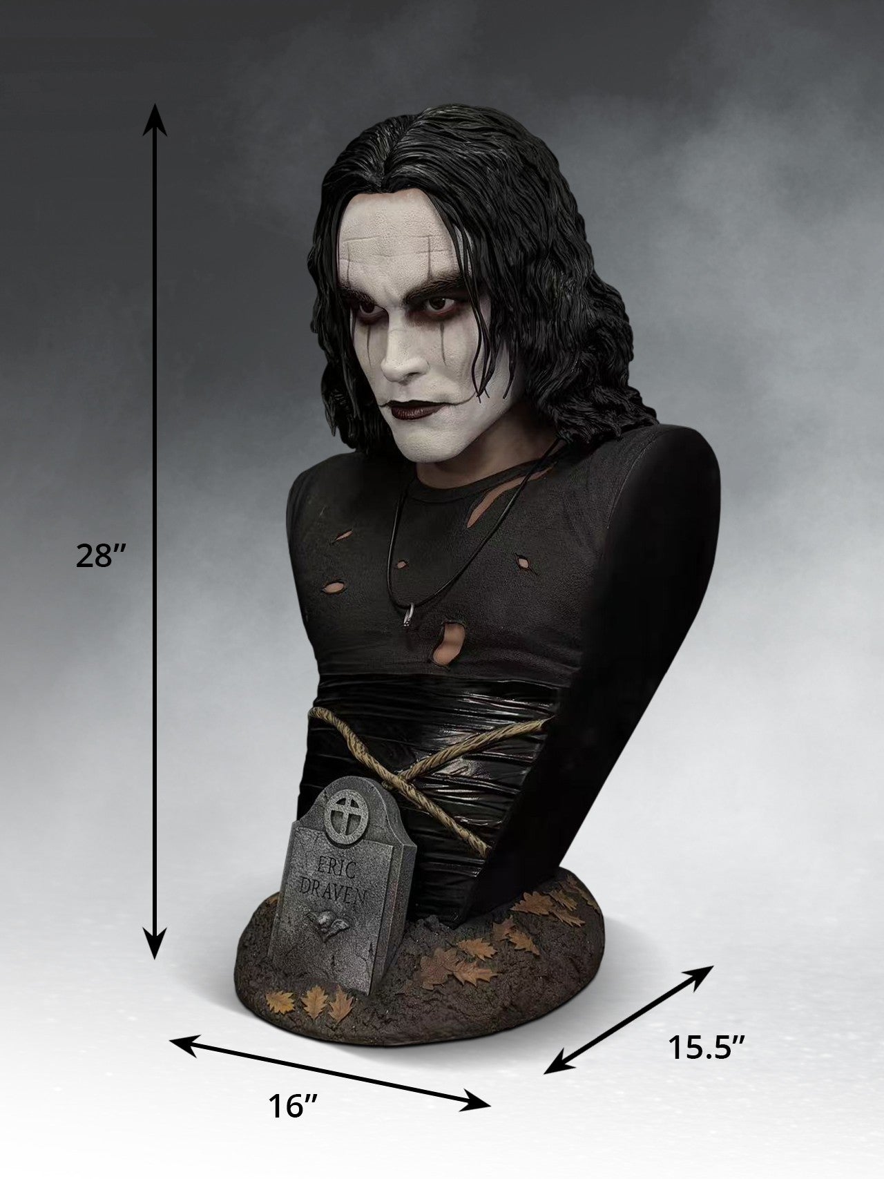 HOLLYWOOD COLLECTIBLES CROW LIFE-SIZE BUST BUSTO 70 cm