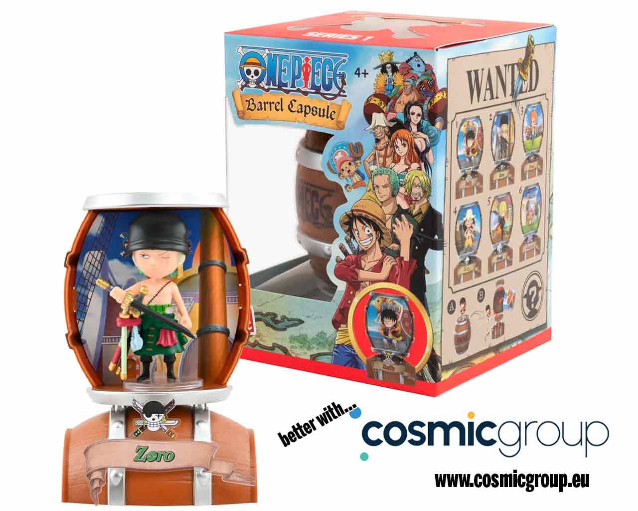 YUME - ONE PIECE - BARREL CAPSULE COLLECTION - 6 UNITS DISPLAY MINI FIGURA 10.3 cm