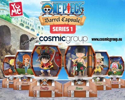 YUME - ONE PIECE - BARREL CAPSULE COLLECTION - 6 UNITS DISPLAY MINI FIGURA 10.3 cm