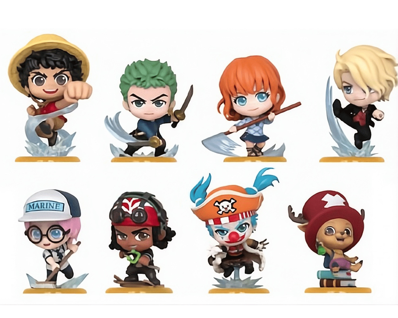 YUME - ONE PIECE - COSBI COLLECTION - BLIND BOX - DISPLAY (8) MINI FIGURA 8x8x12 cm
