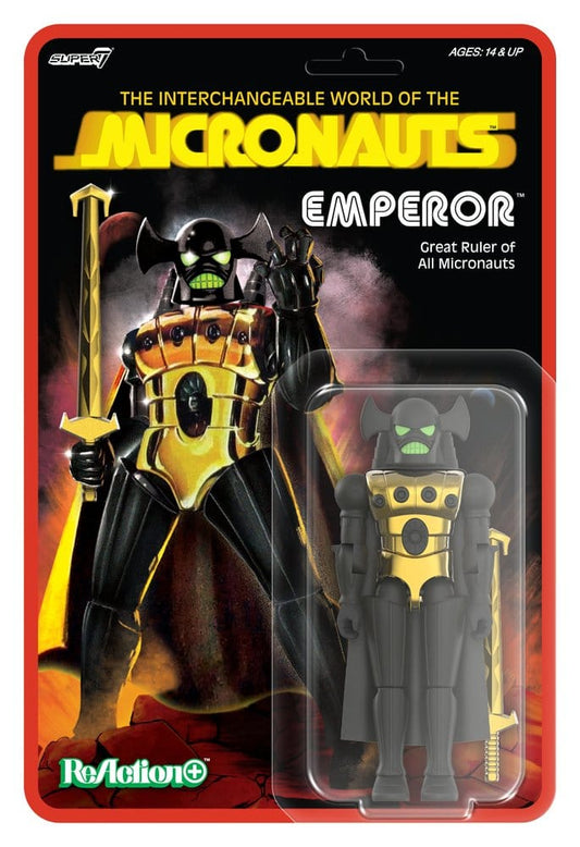 SUPER 7 MICRONAUTS WAVE 03 EMPEROR REACTION+ ACTION FIGURE 10 cm