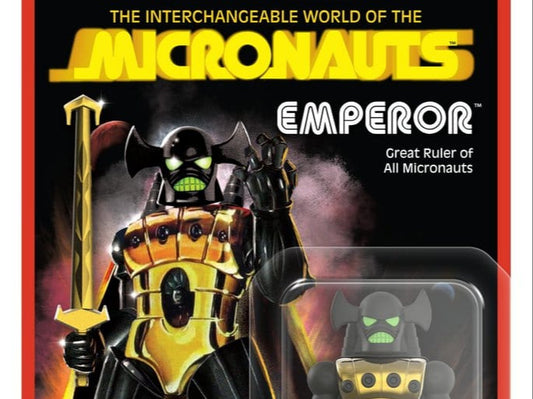 SUPER 7 MICRONAUTS WAVE 03 EMPEROR REACTION+ ACTION FIGURE 10 cm