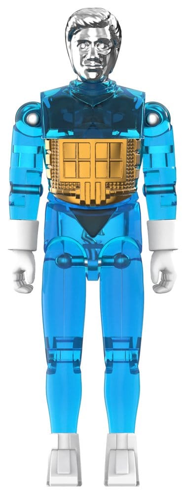 SUPER 7 MICRONAUTS WAVE 03 TIME TRAVELER BLUE TRANSLUCENT REACTION+ ACTION FIGURE 10 cm