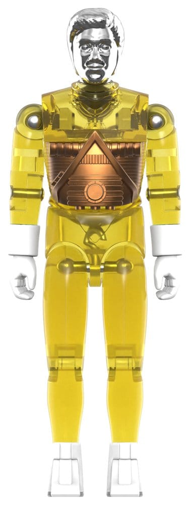 SUPER 7 MICRONAUTS WAVE 03 TIME TRAVELER YELLOW TRANSLUCENT REACTION+ ACTION FIGURE 10 cm