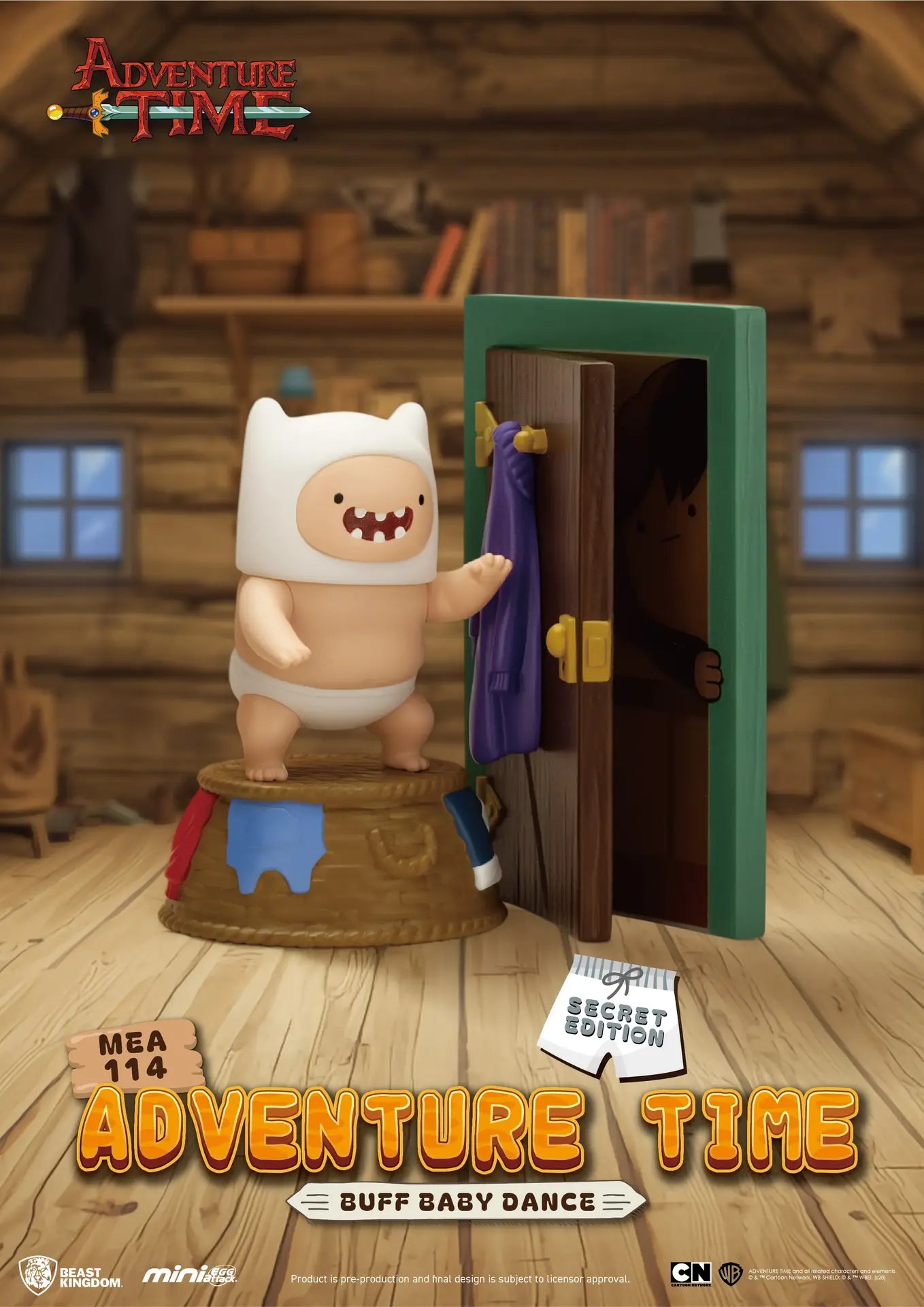 BEAST KINGDOM ADVENTURE TIME MINI EGG ATTACK BLIND BOX SET DISPLAY (6) MINI FIGURA 9.4cm