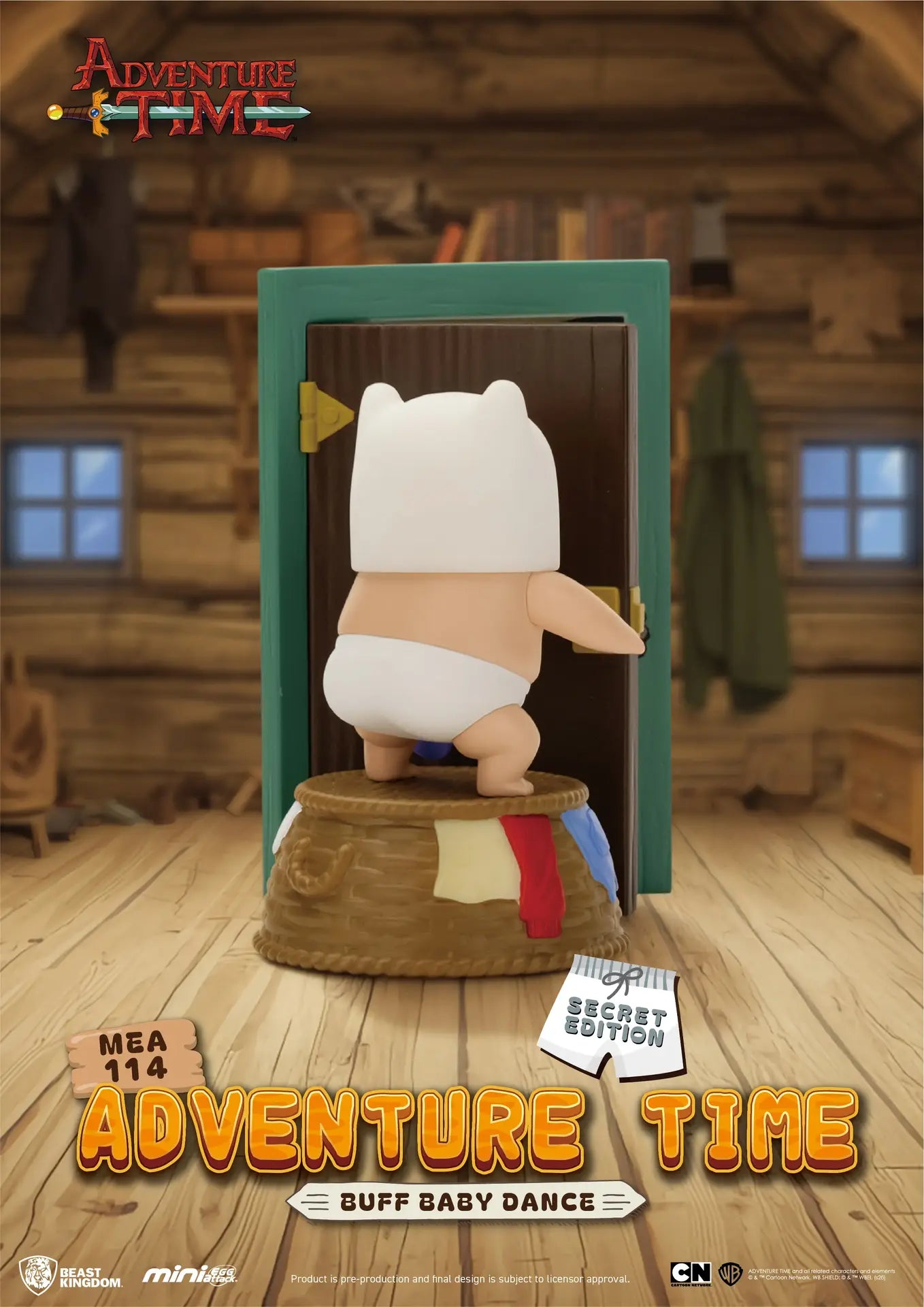 BEAST KINGDOM ADVENTURE TIME MINI EGG ATTACK BLIND BOX SET DISPLAY (6) MINI FIGURA 9.4cm