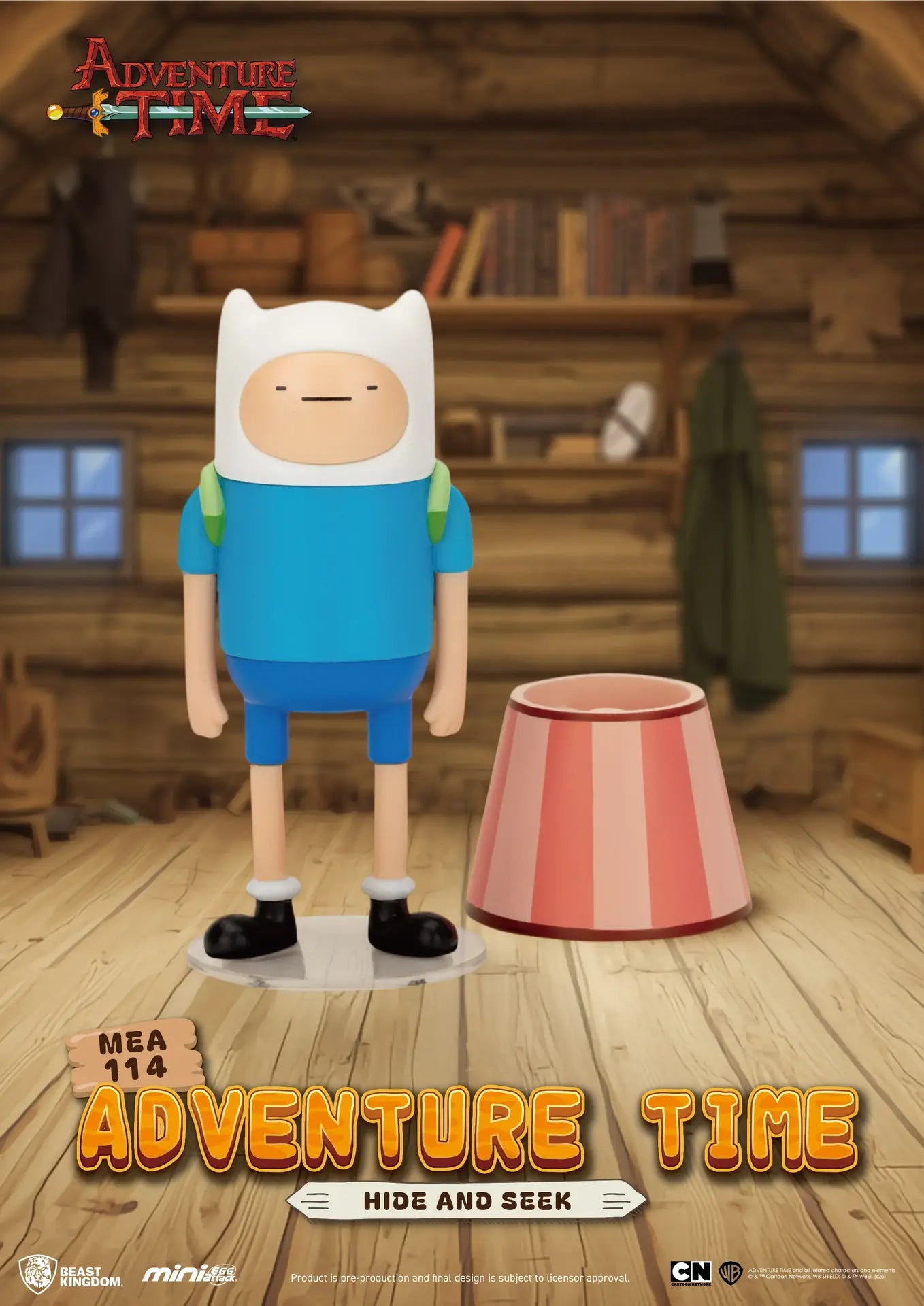 BEAST KINGDOM ADVENTURE TIME MINI EGG ATTACK BLIND BOX SET DISPLAY (6) MINI FIGURA 9.4cm