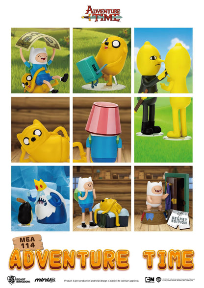 BEAST KINGDOM ADVENTURE TIME MINI EGG ATTACK BLIND BOX SET DISPLAY (6) MINI FIGURA 9.4cm