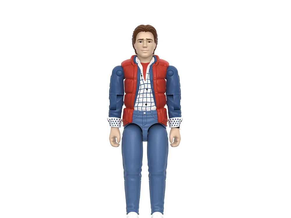 SUPER 7 BACK FUTURE WAVE 1 MARTY MCFLY '85 REACTION+ ACTION FIGURE 10 cm