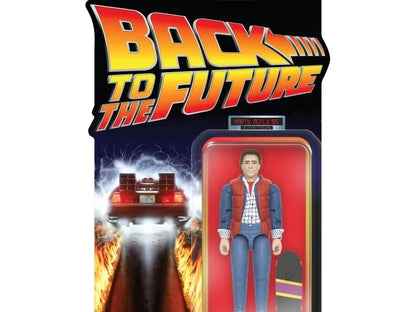 SUPER 7 BACK FUTURE WAVE 1 MARTY MCFLY '85 REACTION+ ACTION FIGURE 10 cm