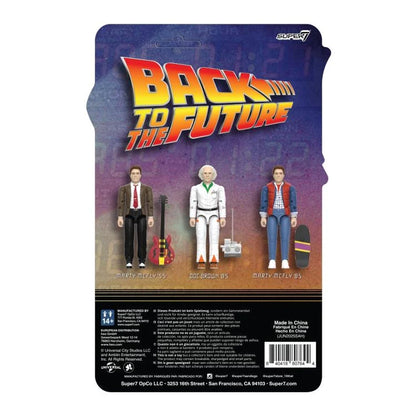 SUPER 7 BACK FUTURE WAVE 1 MARTY MCFLY '85 REACTION+ ACTION FIGURE 10 cm