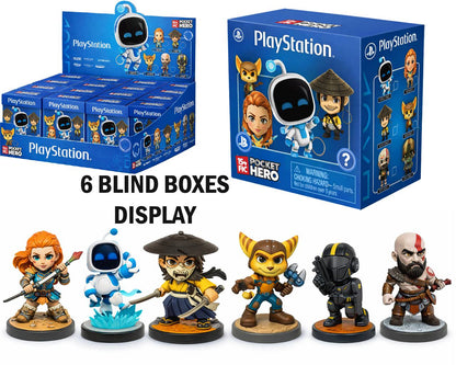 YUME SONY PLAYSTATION - ALL STARS HERO - BLIND BOX COUNTER DISPLAY (6) MINI FIGURA 8x8x12 cm