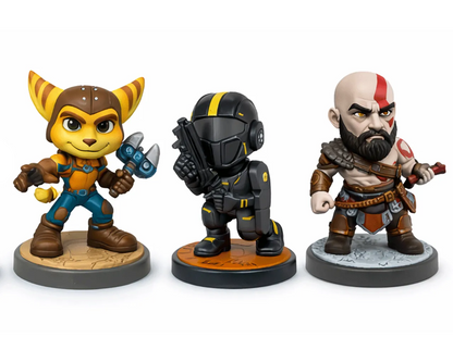 YUME SONY PLAYSTATION - ALL STARS HERO - BLIND BOX COUNTER DISPLAY (6) MINI FIGURA 8x8x12 cm