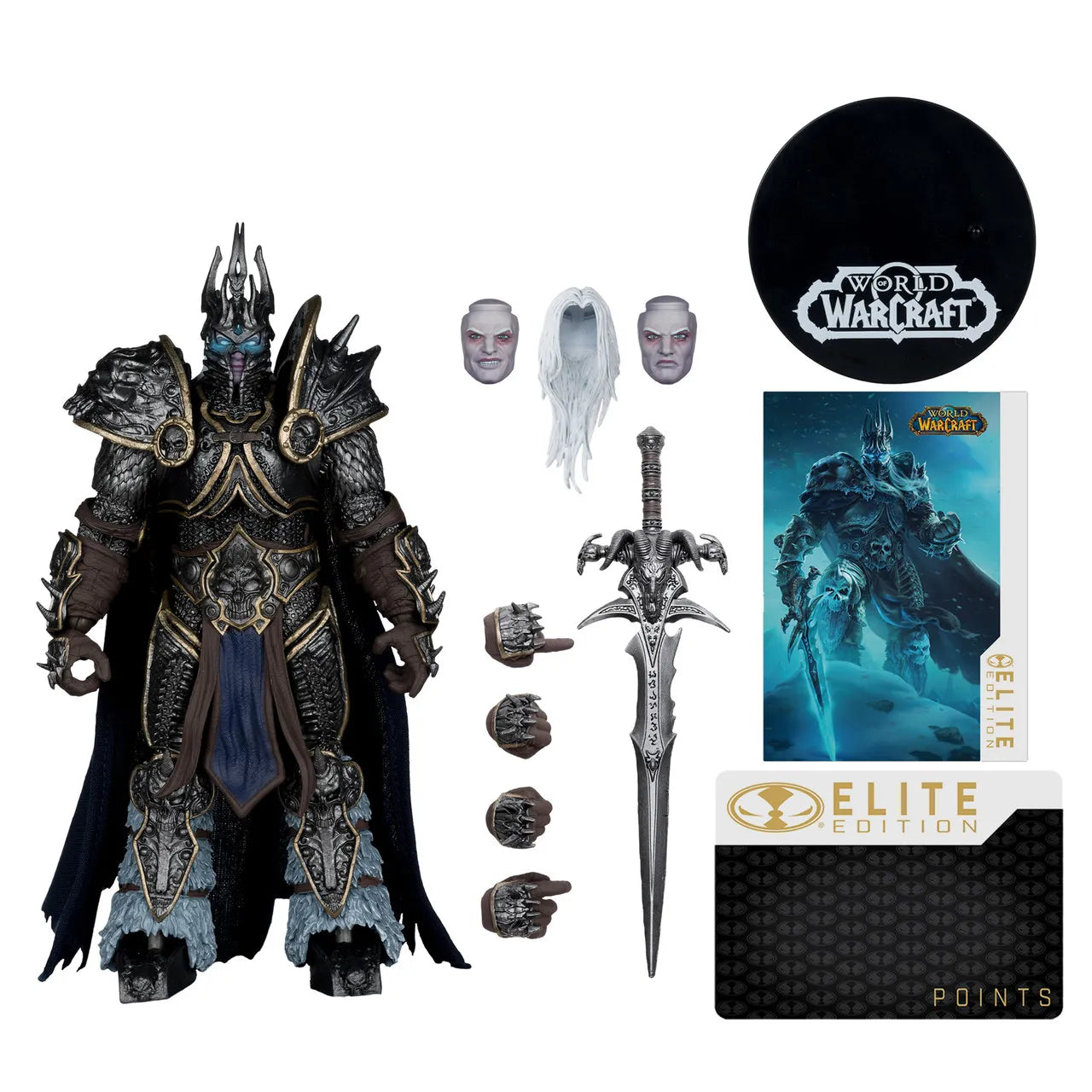 MCFARLANE TOYS 25 WORLD WARCRAFT LICH KING MCFARLANE ELITE EDITION 7" ACTION FIGURE 18 cm