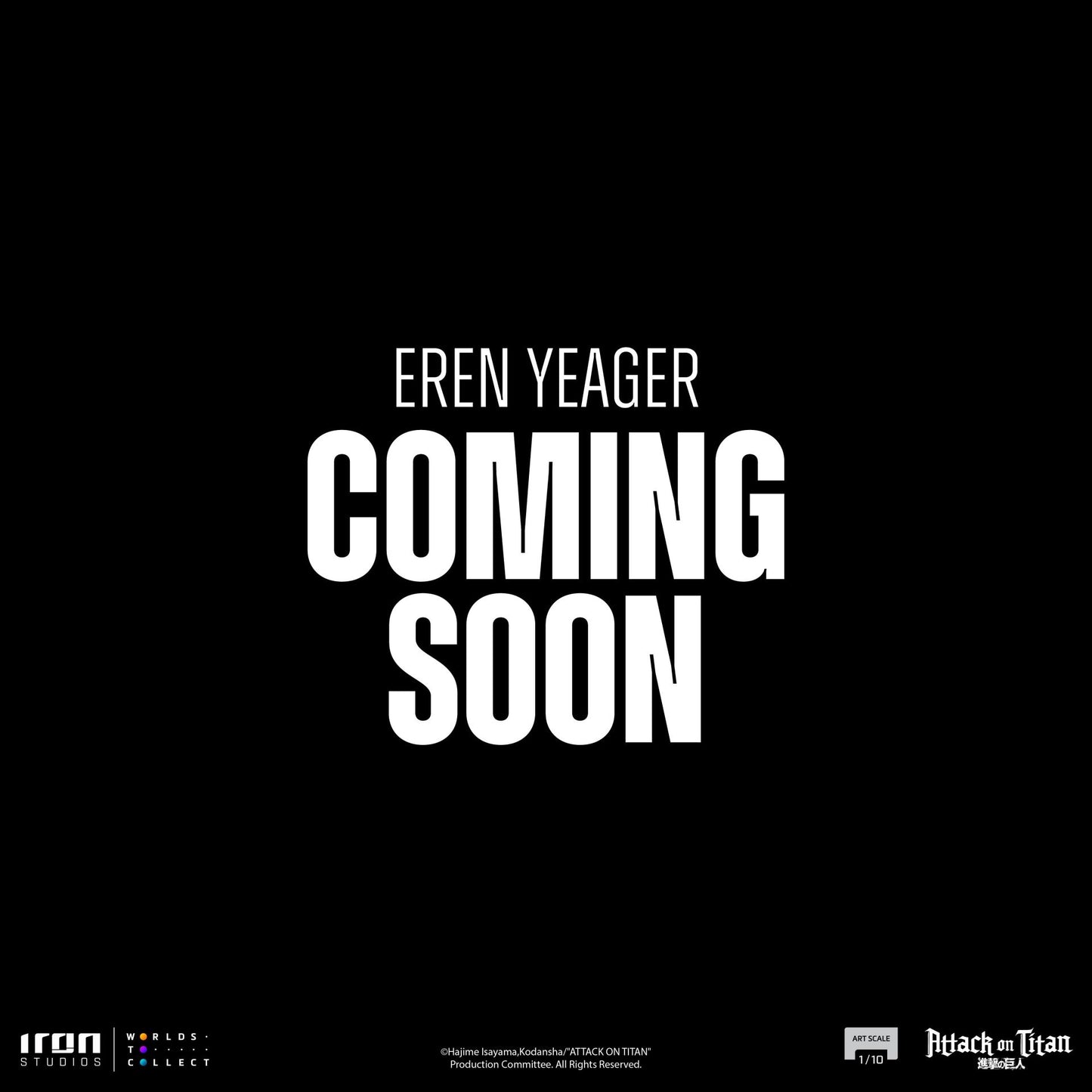 IRON STUDIOS EREN & YEAGER - ATTACK ON TITAN 1/10 STATUA 23 cm