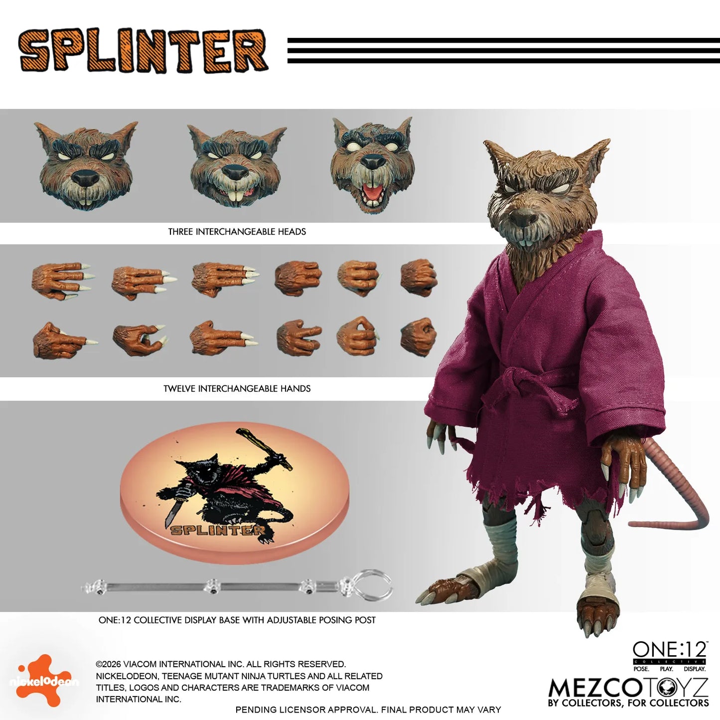 ONE 12 COLLECTIVE TMNT SPLINTER AF