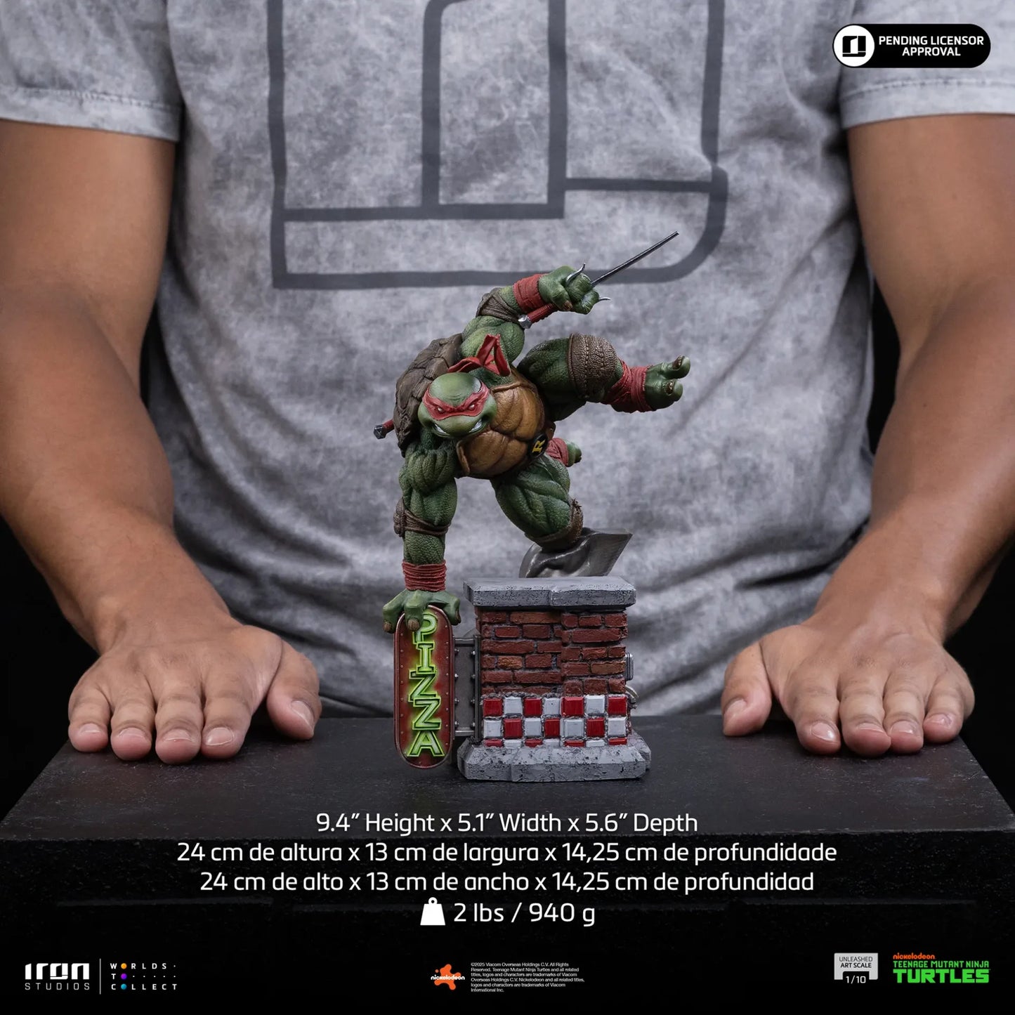TEENAGE MUTANT NINJA TURTLES RAPHAEL 1/10 STATUE
