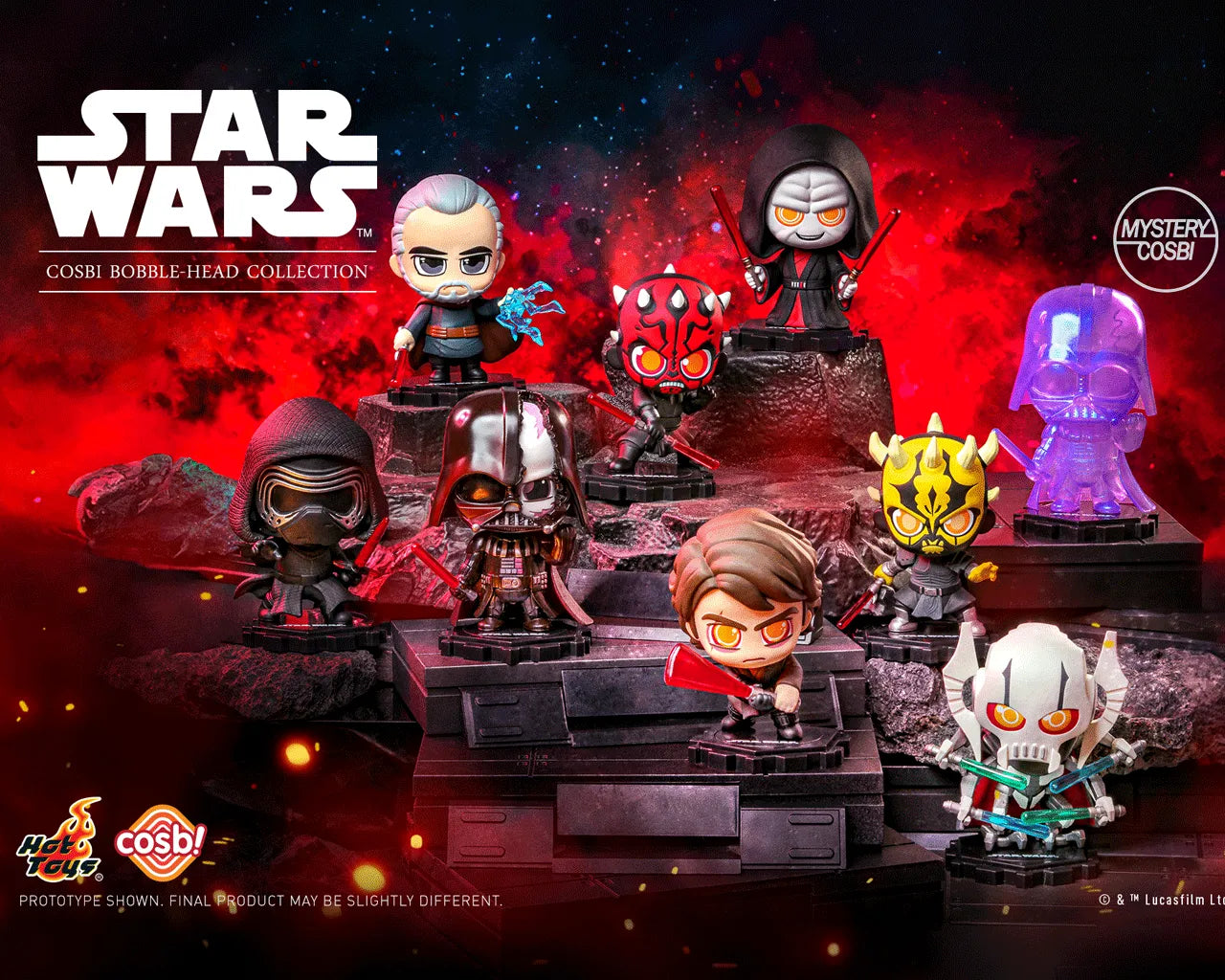 STAR WARS - DARK SIDE COSBI COLLECTION - BLIND BOX - DISPLAY (8)
