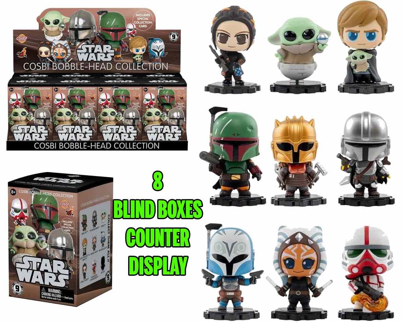 STAR WARS - SERIES 1 COSBI COLLECTION - BLIND BOX - DISPLAY (8)