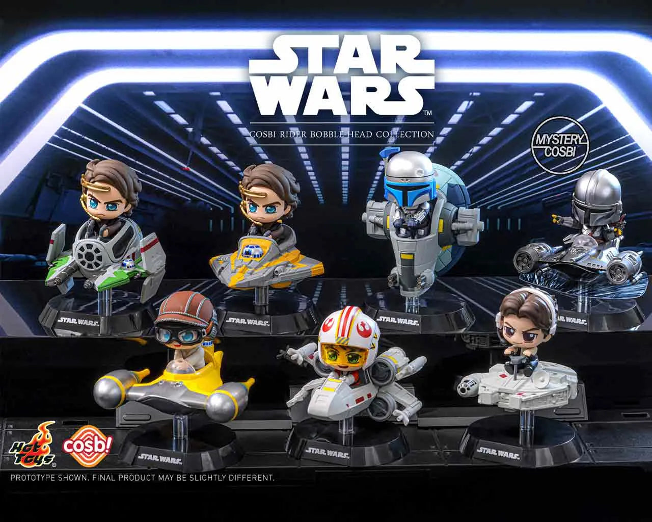 STAR WARS - COSBI RIDER COLLECTION SERIES 2 - BLIND BOX - DISPLAY (6)