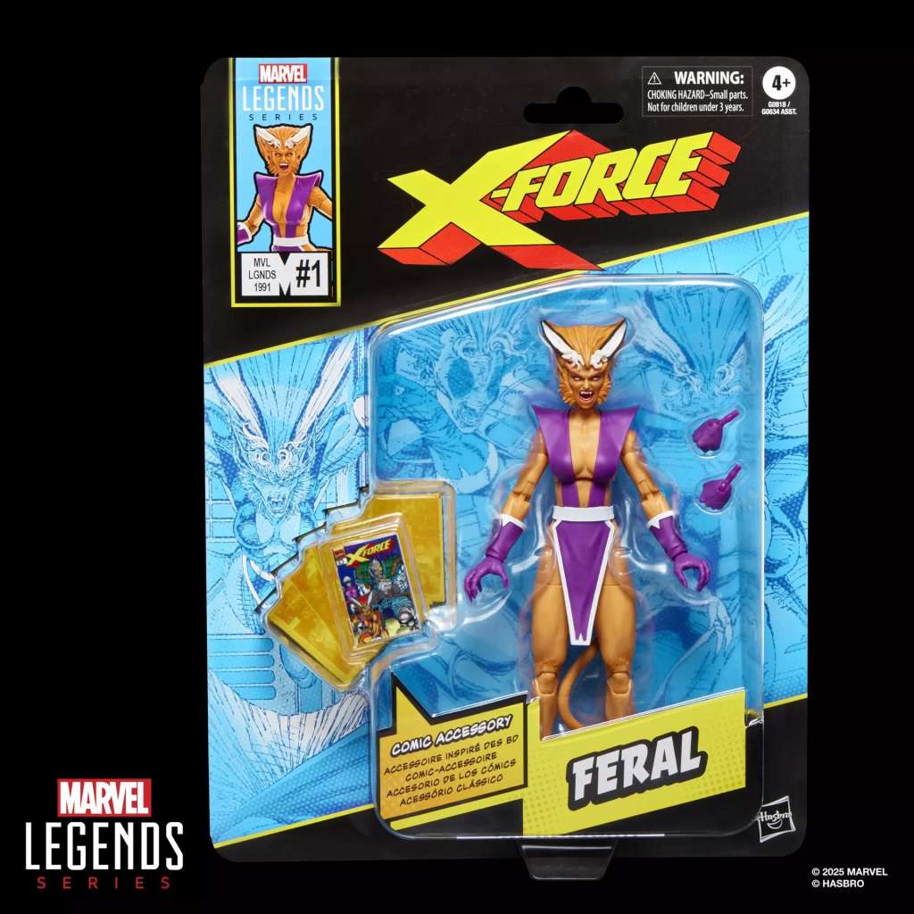 MARVEL LEGENDS SERIES X-FORCE FERAL FIGURE 15CM