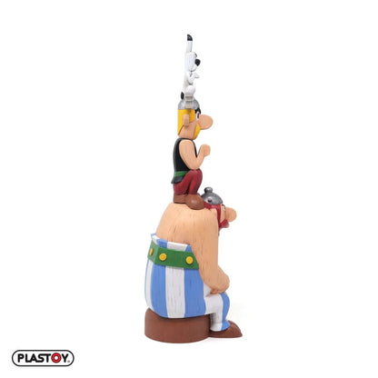 PLASTOY ASTERIX OBELIX DOGMATIX TOTEM FIGURA 40 cm