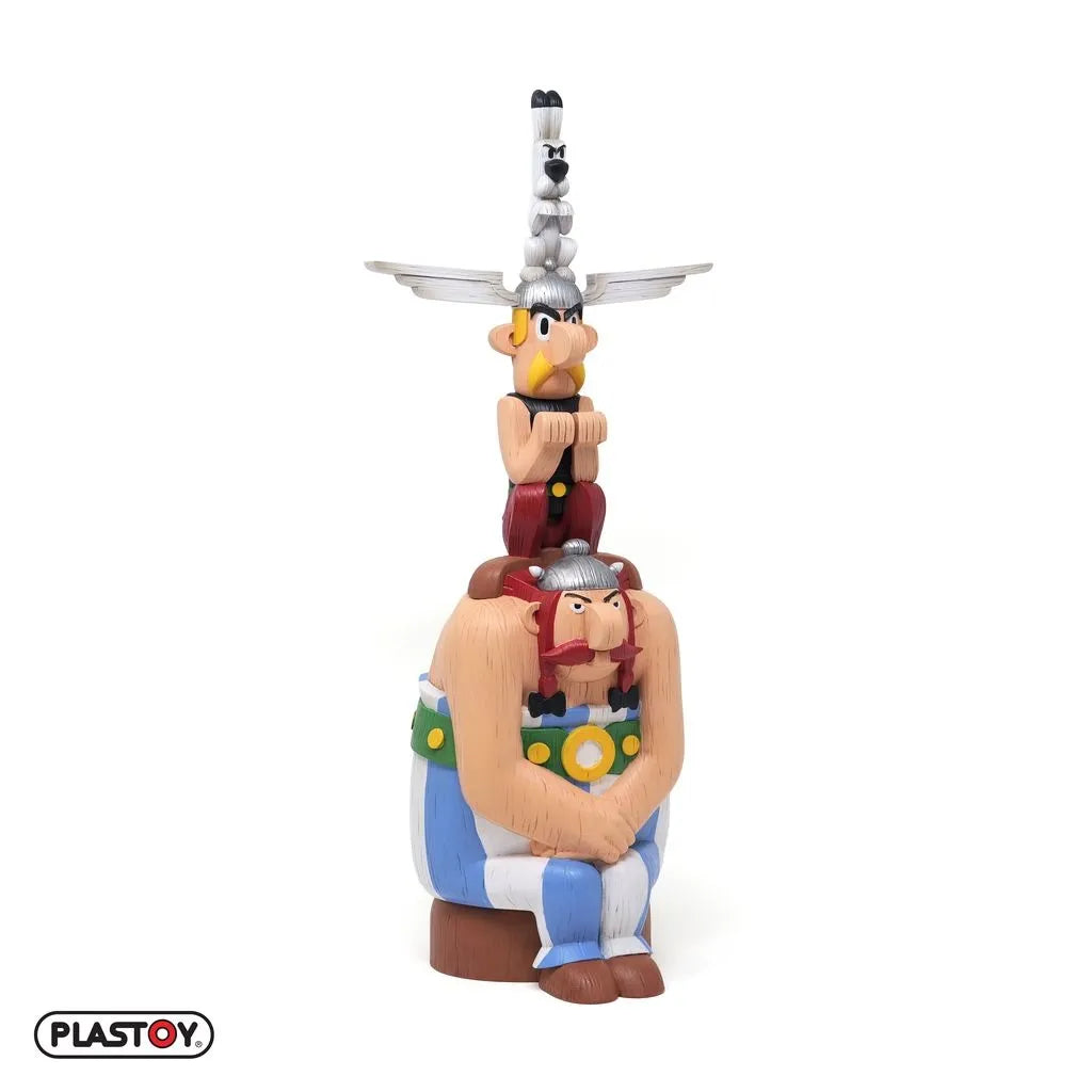 PLASTOY ASTERIX OBELIX DOGMATIX TOTEM FIGURA 40 cm