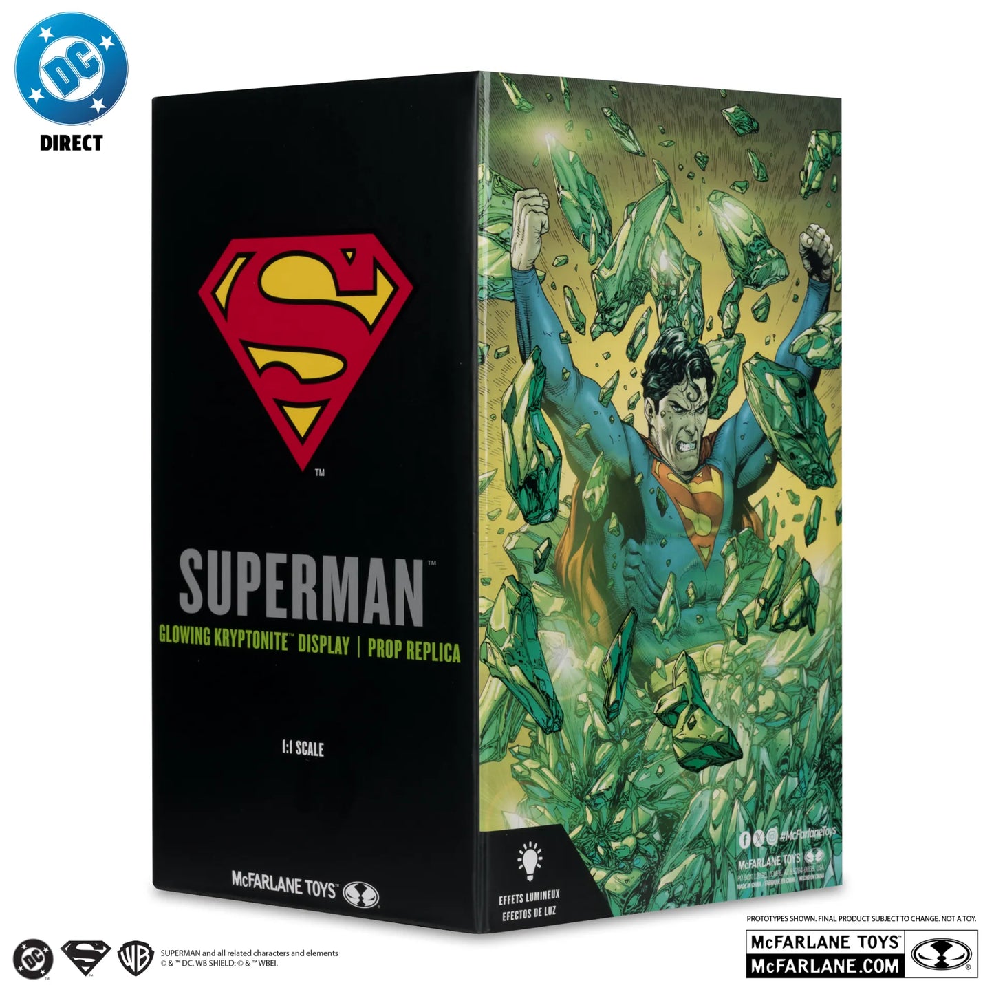 MCFARLANE TOYS 25 SUPERMAN - DC DIRECT KRYPTONITE DISPLAY 1:1 SCALE PROP REPLICA 18 cm