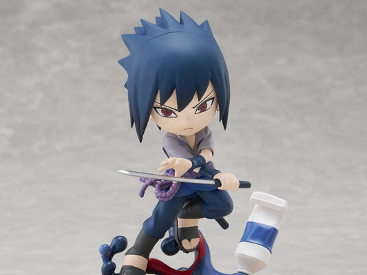 BUSHIROAD CREATIVE - NARUTO SHIPPUDEN SASUKE UCHIHA PALVERSE PALE MINI FIG MINI FIGURA 11 cm