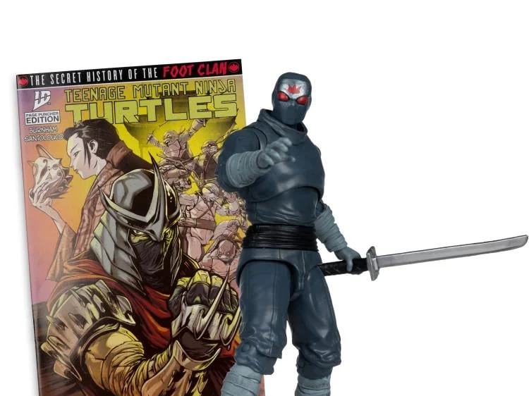 MCFARLANE TOYS 25 TEENAGE MUTANT NINJA TURLES 5IN COMIC WV1 FOOT SOLDIER ACTION FIGURE 12.5 cm