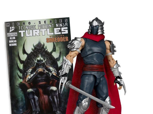 TEENAGE MUTANT NINJA TURLES 5IN FIGURE WITH COMIC WV1 SHREDDER
