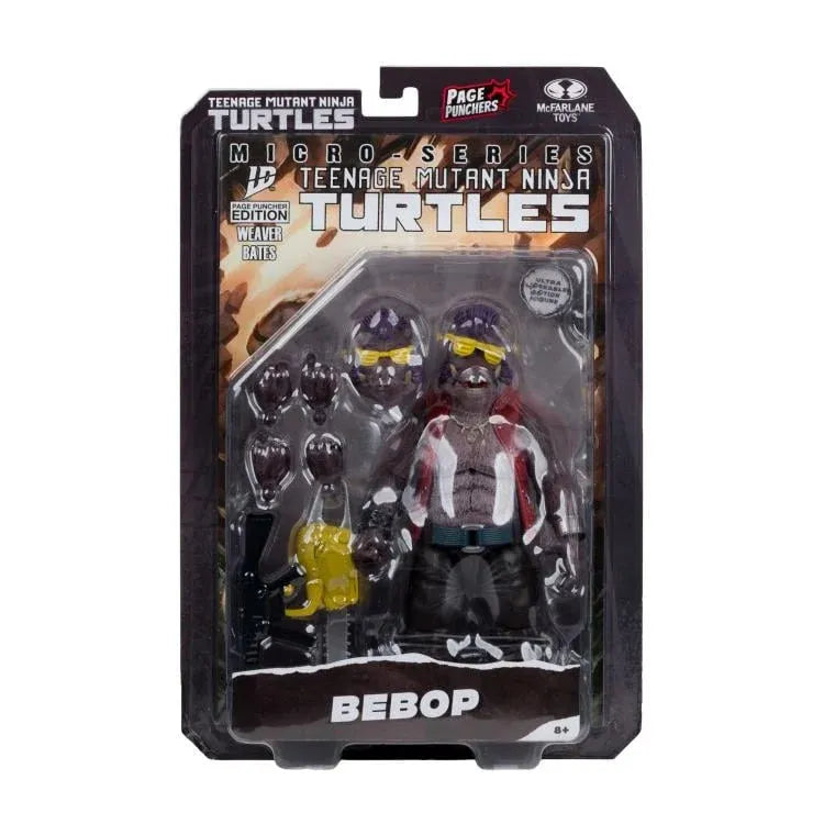 MCFARLANE TOYS 25 TEENAGE MUTANT NINJA TURLES 5IN COMIC WV2 BEBOP ACTION FIGURE 12.5 cm