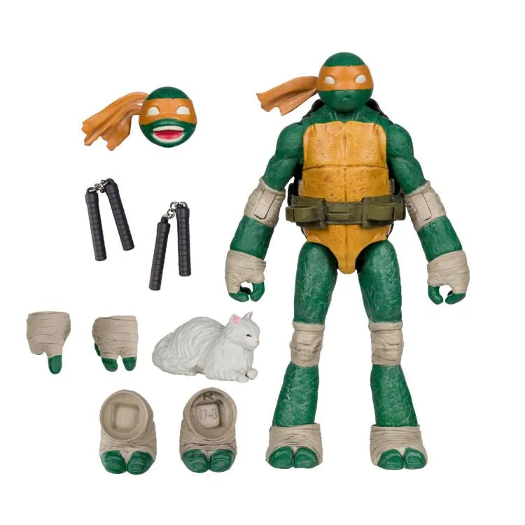 MCFARLANE TOYS 25 TEENAGE MUTANT NINJA TURLES 5IN COMIC WV2 MICHELANGELO ACTION FIGURE 12.5 cm