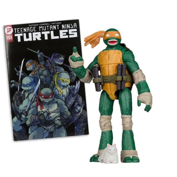 MCFARLANE TOYS 25 TEENAGE MUTANT NINJA TURLES 5IN COMIC WV2 MICHELANGELO ACTION FIGURE 12.5 cm