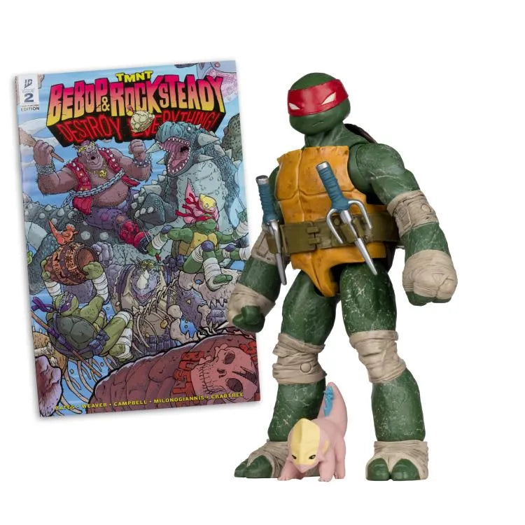 MCFARLANE TOYS 25 TEENAGE MUTANT NINJA TURLES 5IN COMIC WV2 RAPHAEL ACTION FIGURE 12.5 cm