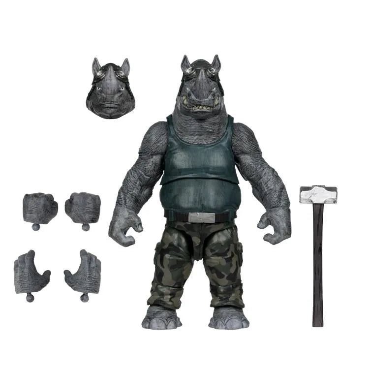 MCFARLANE TOYS 25 TEENAGE MUTANT NINJA TURLES 5IN COMIC WV2 ROCKSTEADY ACTION FIGURE 12.5 cm
