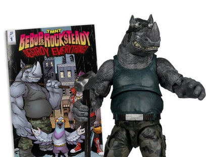 MCFARLANE TOYS 25 TEENAGE MUTANT NINJA TURLES 5IN COMIC WV2 ROCKSTEADY ACTION FIGURE 12.5 cm