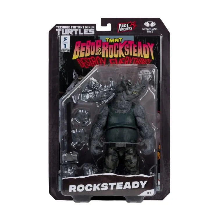 MCFARLANE TOYS 25 TEENAGE MUTANT NINJA TURLES 5IN COMIC WV2 ROCKSTEADY ACTION FIGURE 12.5 cm