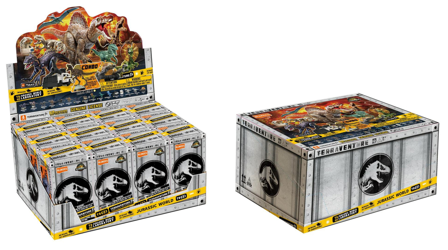 JURASSIC WORLD TERRAVENTURE TS03 MODEL KIT BLIND BOX SET (12)