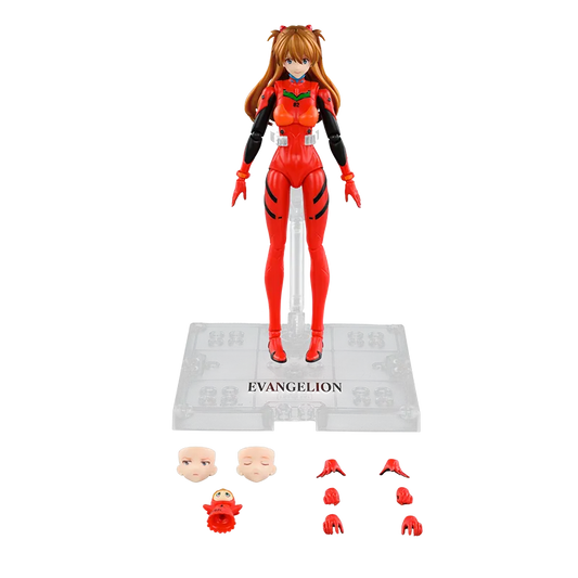 BLOKEES ASUKA - EVANGELION NEON GENESIS SHIKINAMI PLUG SUIT FANTASTIC SERIES FF03 MODEL KIT 15 cm