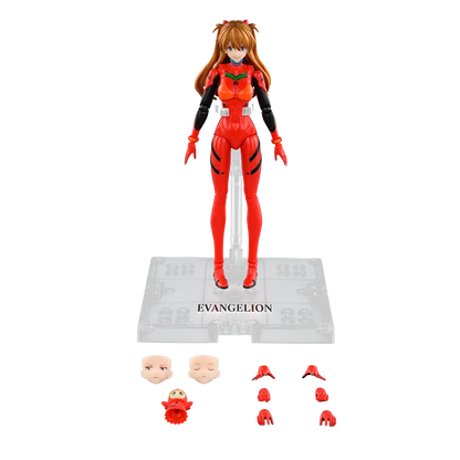 BLOKEES ASUKA - EVANGELION NEON GENESIS SHIKINAMI PLUG SUIT FANTASTIC SERIES FF03 MODEL KIT 15 cm