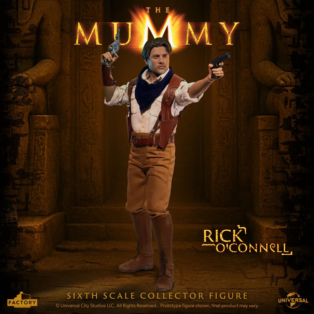 FACTORY ENT MUMMY RICK O'CONNELL SIXTH SCALE ACTION FIGURE 30 cm