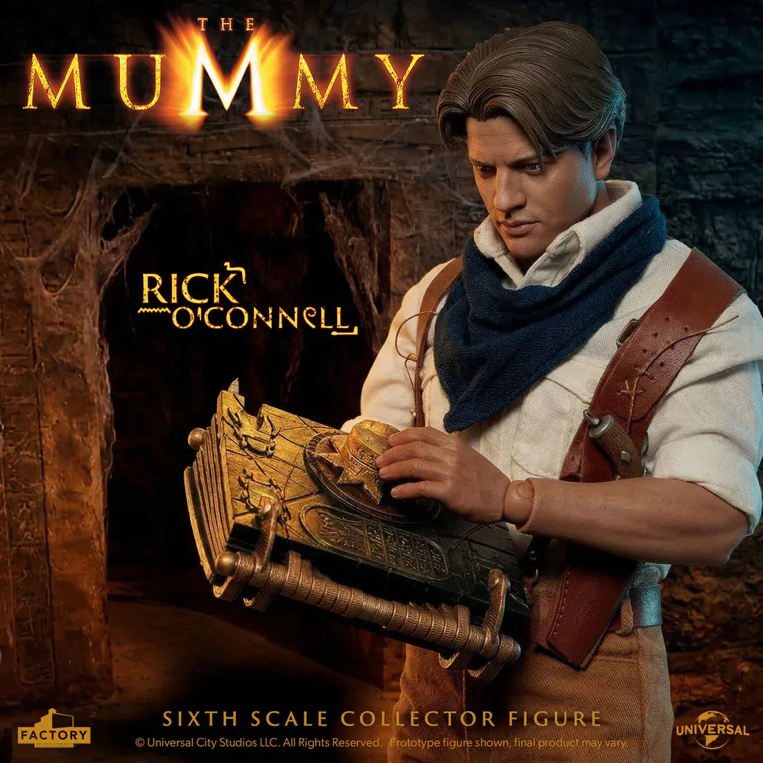 FACTORY ENT MUMMY RICK O'CONNELL SIXTH SCALE ACTION FIGURE 30 cm
