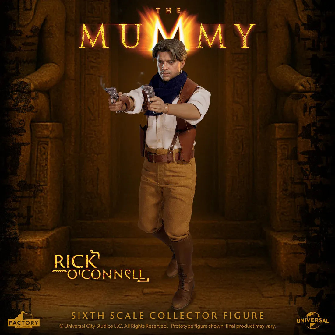 FACTORY ENT MUMMY RICK O'CONNELL SIXTH SCALE ACTION FIGURE 30 cm