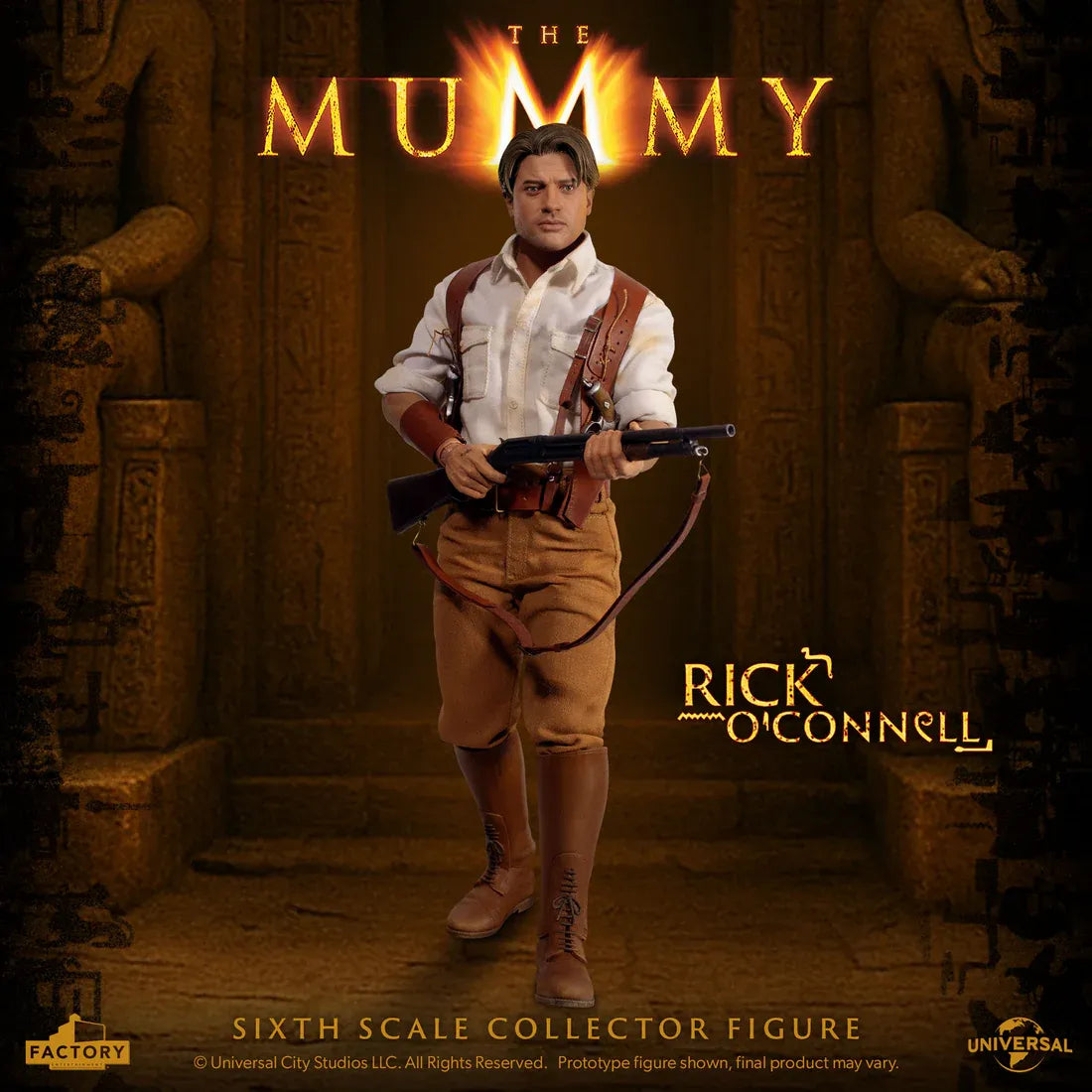 FACTORY ENT MUMMY RICK O'CONNELL SIXTH SCALE ACTION FIGURE 30 cm