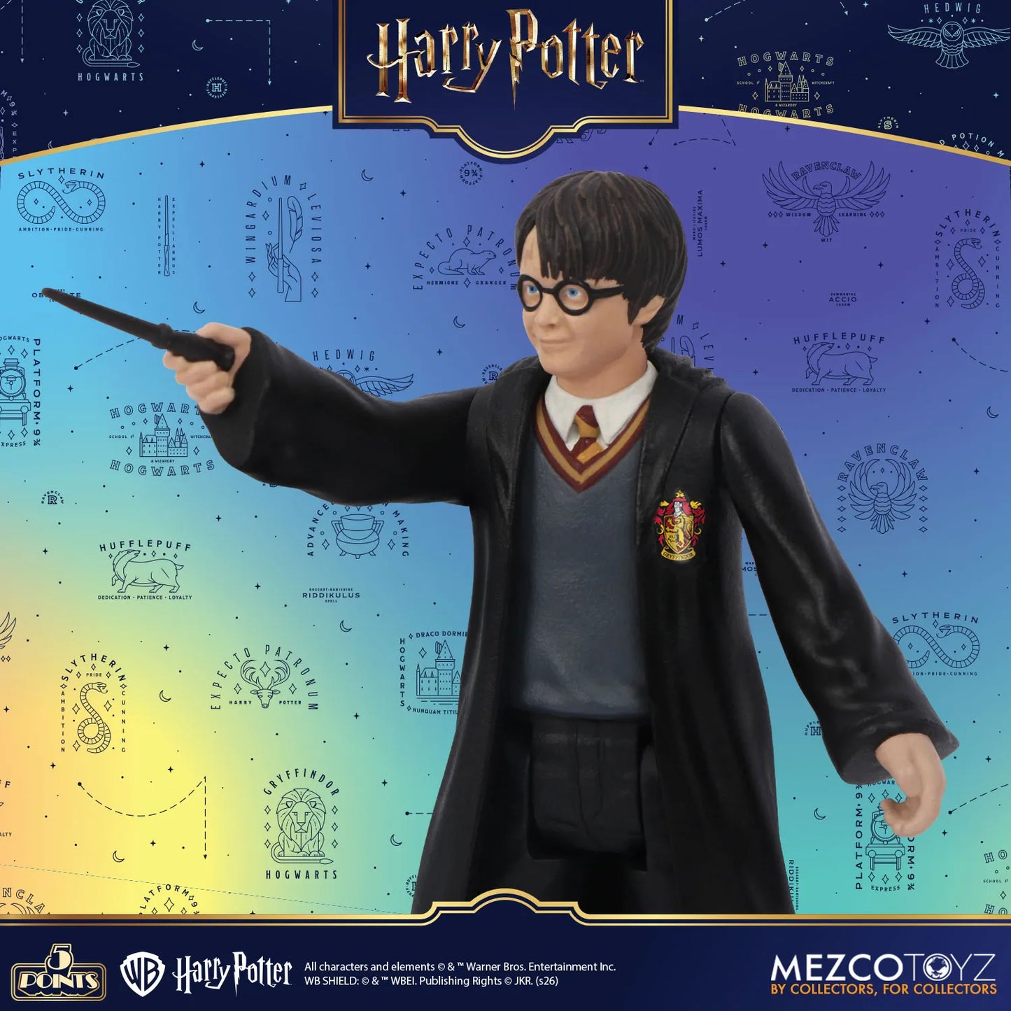 MEZCO TOYS - HARRY POTTER 5 POINTS SERIES 1 AF SET (4) ACTION FIGURE 10 cm