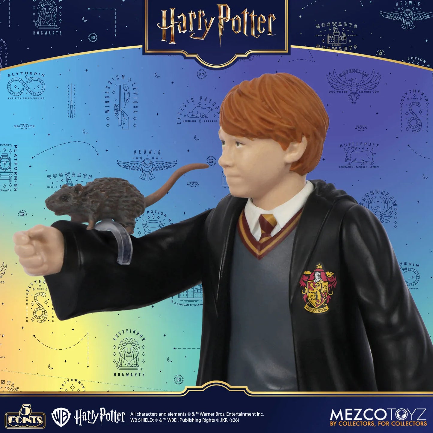 MEZCO TOYS - HARRY POTTER 5 POINTS SERIES 1 AF SET (4) ACTION FIGURE 10 cm
