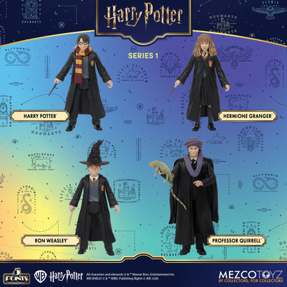 MEZCO TOYS - HARRY POTTER 5 POINTS SERIES 1 AF SET (4) ACTION FIGURE 10 cm