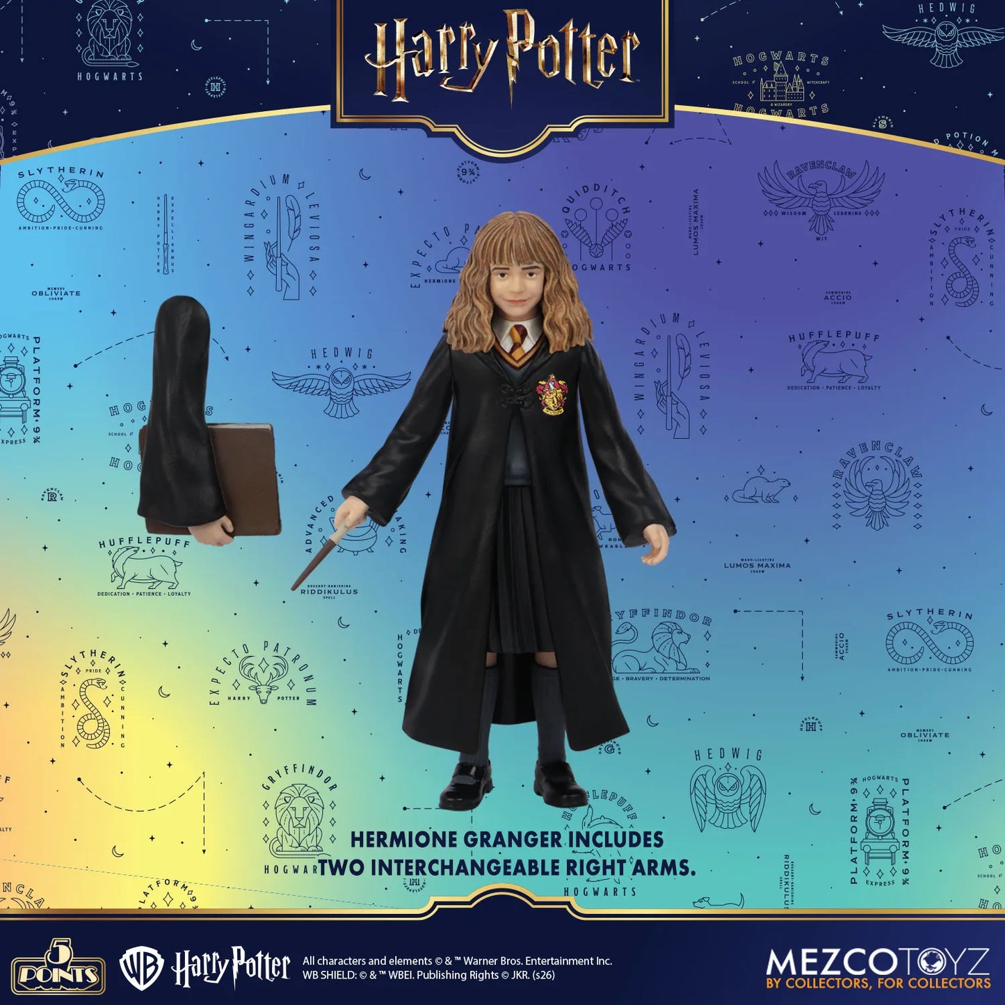 MEZCO TOYS - HARRY POTTER 5 POINTS SERIES 1 AF SET (4) ACTION FIGURE 10 cm