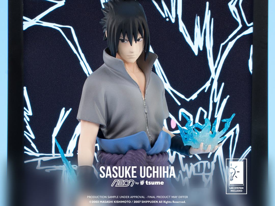 TSUME SASUKE UCHIHA NARUTO NEON FIGURA 25 CM